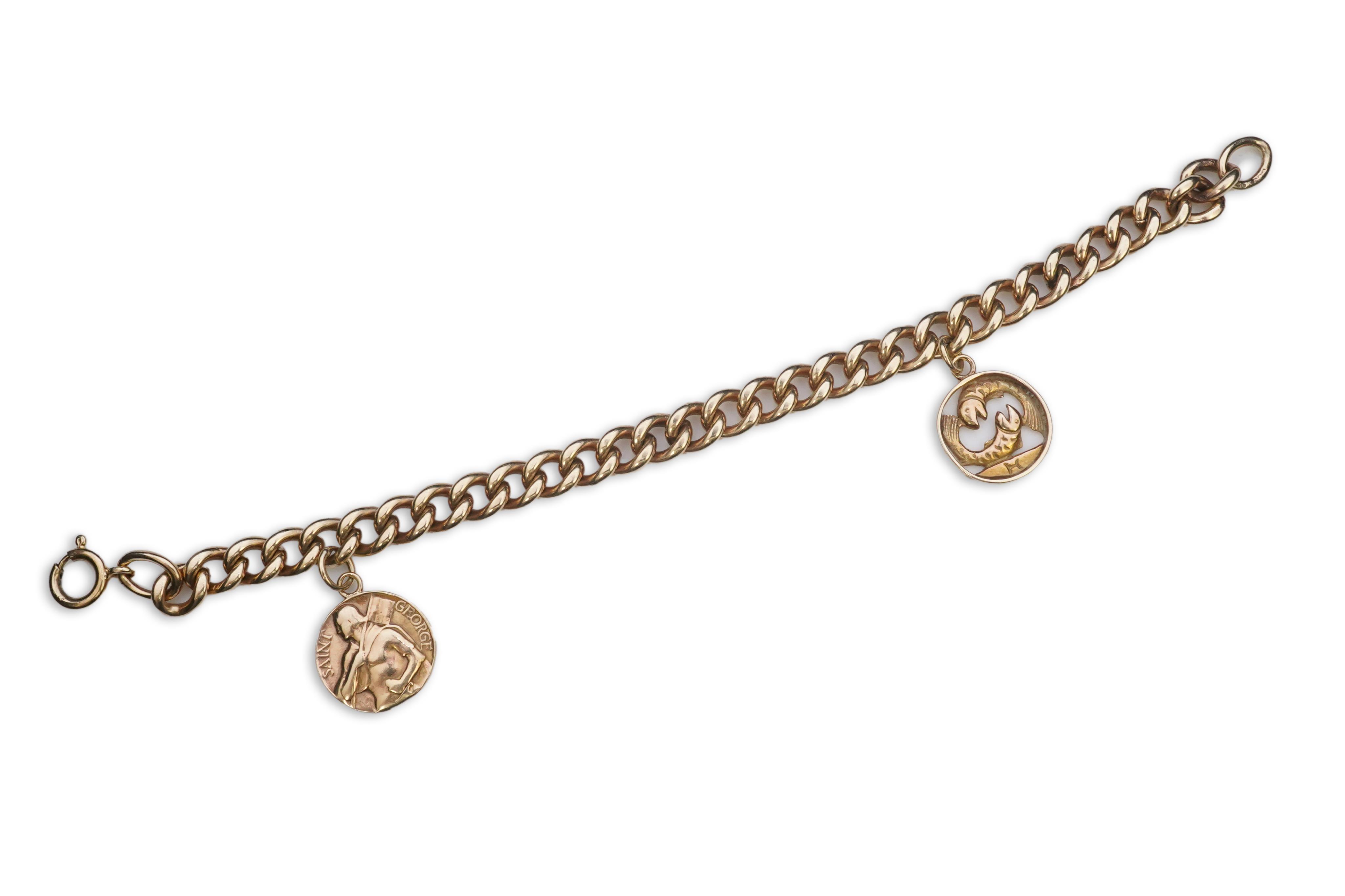 A 9ct gold charm bracelet, circa 1997